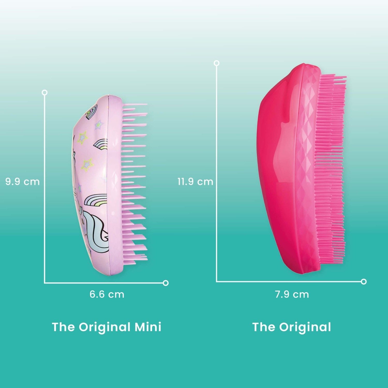Tangle Teezer ploske in lopataste krtače Mini Kids Tangle Teezer - Original Mini Kids Multi Unicorn - 1 kos