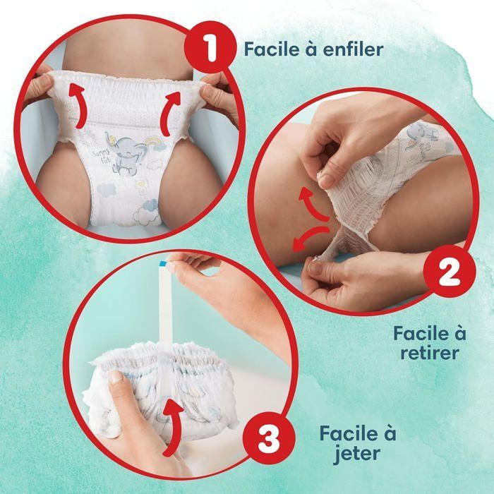 Pampers Harmonie Pants, Taille 4, 168 Couches-Culottes
