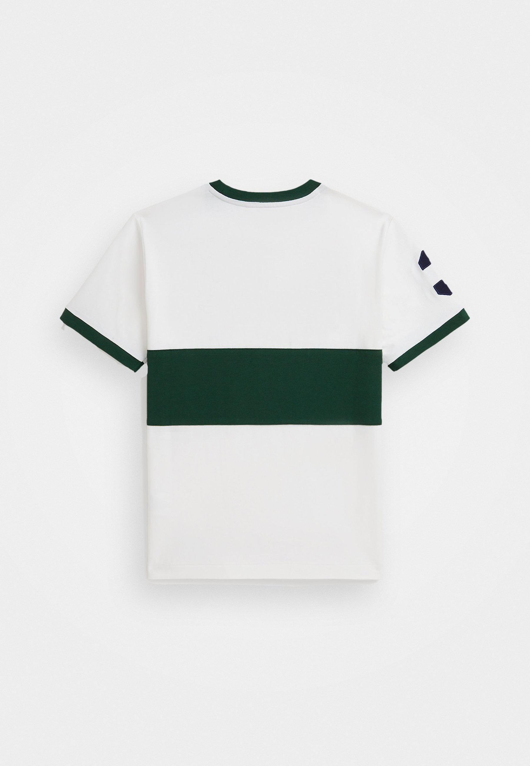 Polo Ralph Lauren gebreid T-shirt - Basic T-shirt - wit/vintage dennenhout