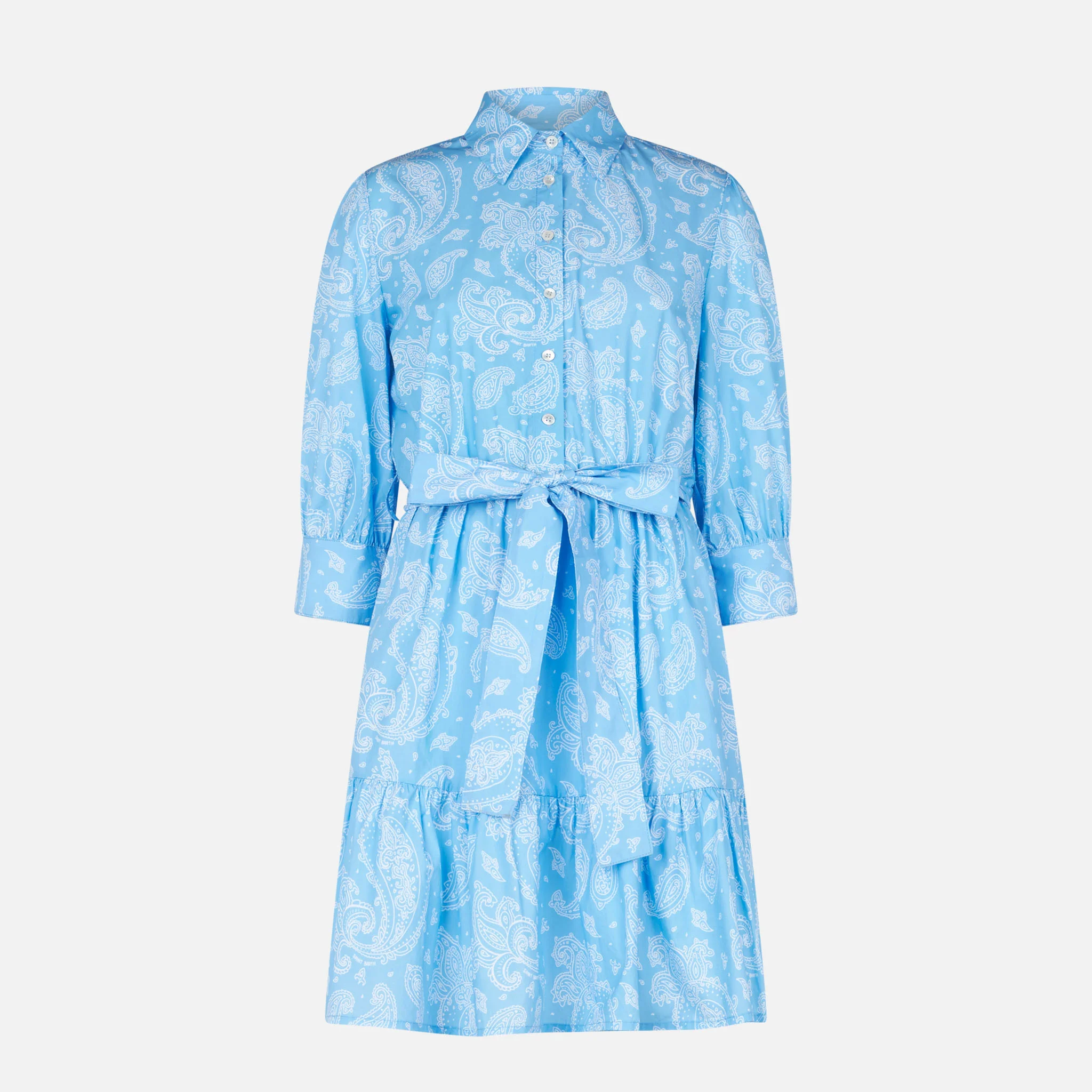 Korte katoenen jurk met paisleyprint