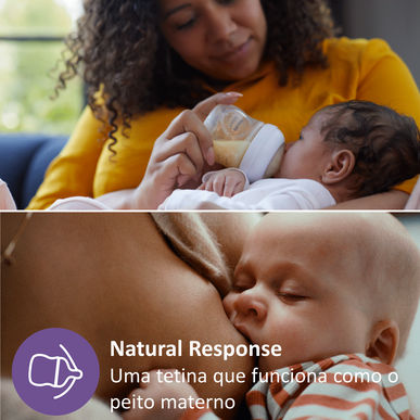 Sada 3 skleněných kojeneckých lahví Philips Avent Natural Response (1 kus)