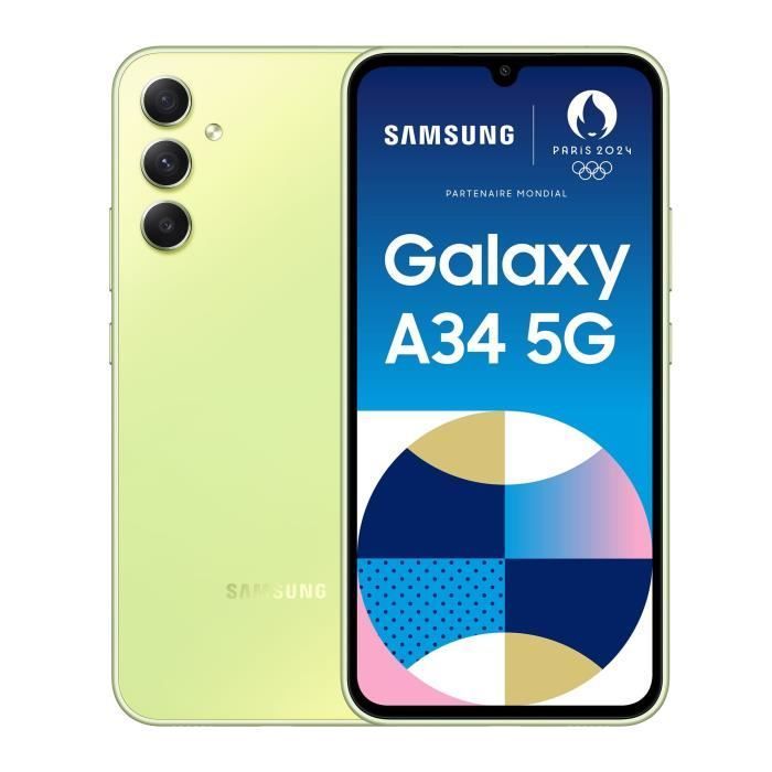 SAMSUNG Galaxy A34 5G Lime 128 Go