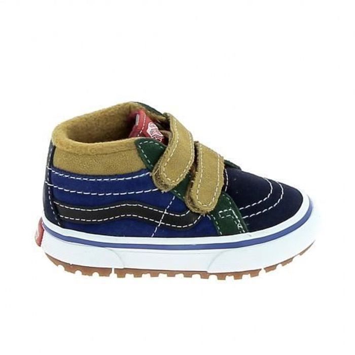 VANS SK8 Mid Relissue BB Sneakers da bambino, blu navy - Neonato - Tessuto - Lacci - Blu scuro