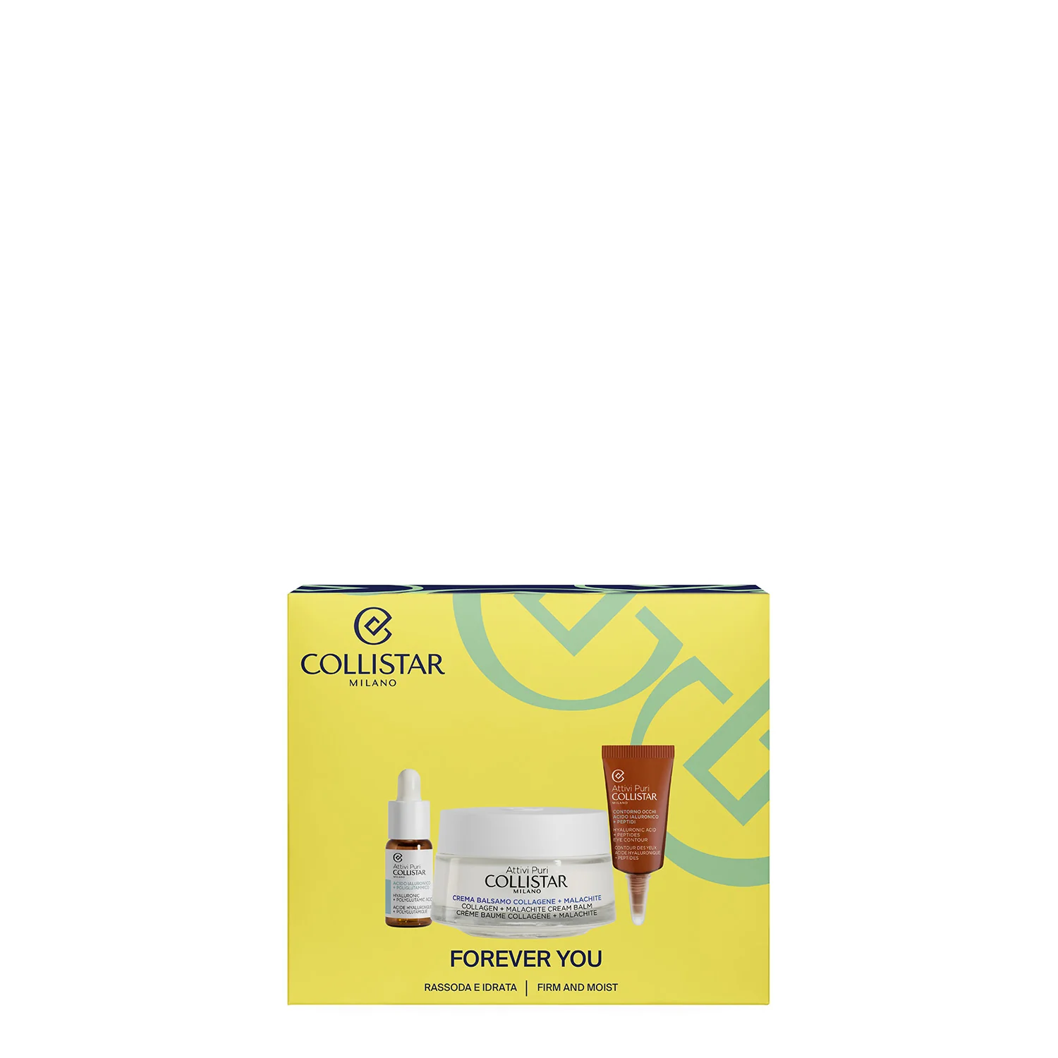 Attivi Puri Cofanetto Crema Balsamo Collagene + Malachite - Cofanetto Antirughe, Cofanetto Idratante, Tratt.viso 24 ore antirughe