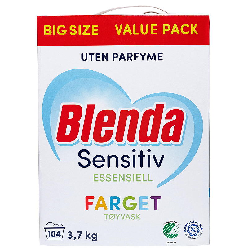 Blenda Blenda Essential 3,7 kg värillinen