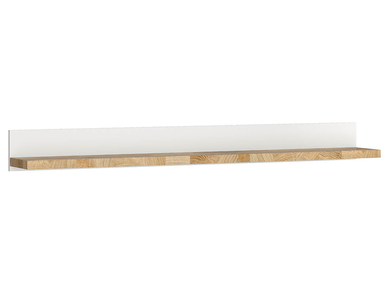 Półka ścienna Alameda 147 cm biały/ dąb westminster