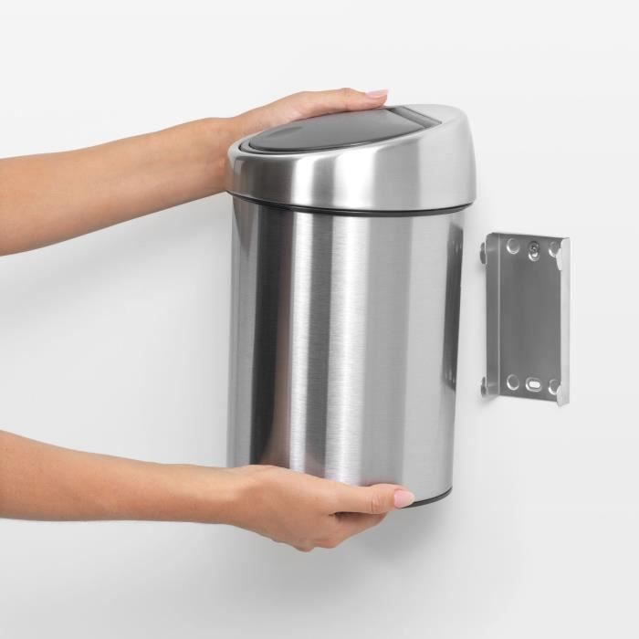 Cestino BRABANTIA Touch - 3L - Acciaio opaco