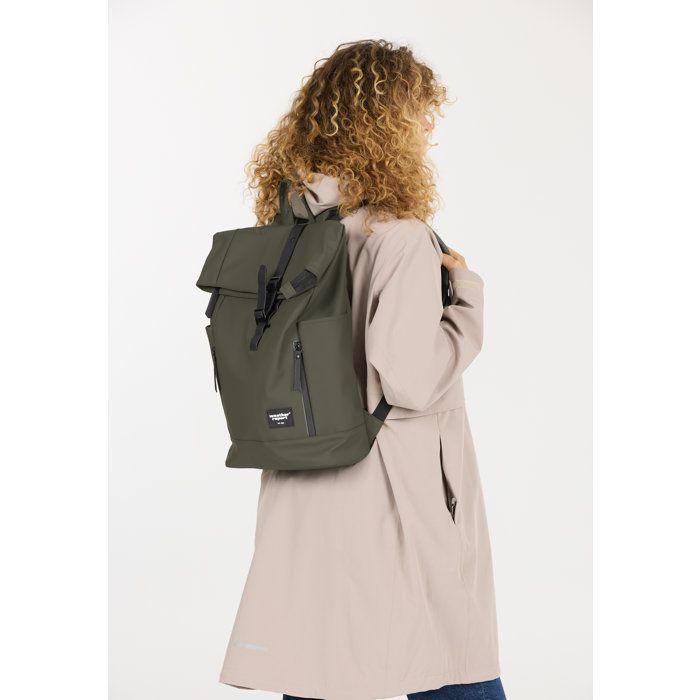 Sporttas - WEERBERICHT - Bronskleurig PU - Khaki