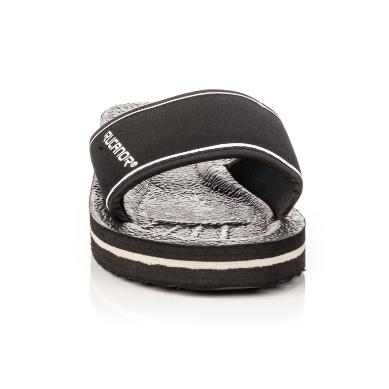 Férfi fekete flip-flop papucsok / tanga szandálok