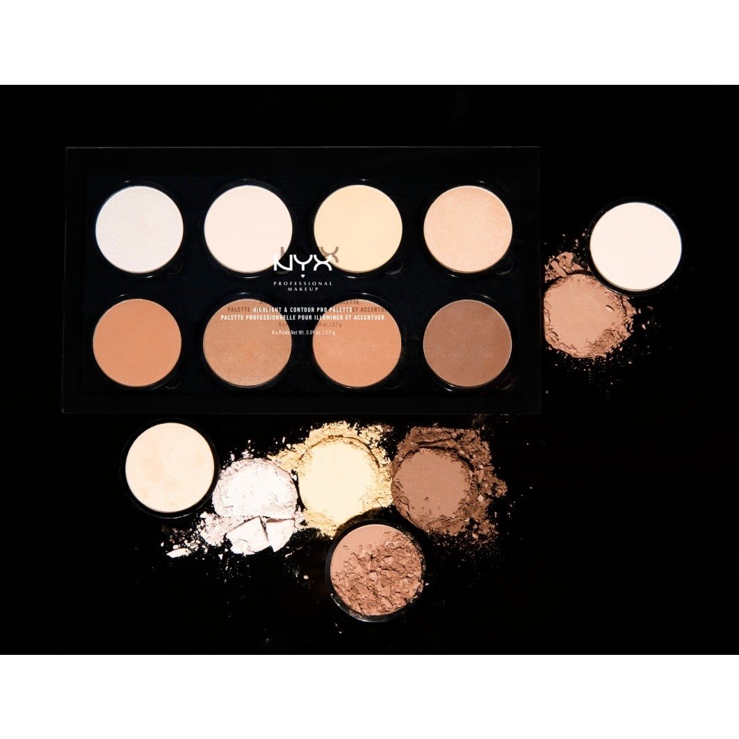 NYX Professional Makeup Contour Pencil Pride grima izgaismojuma un kontūru palete - 21,6 g