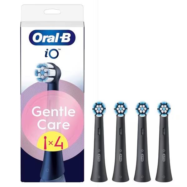 Glave zobne ščetke Oral-B iO Gentle Care, črne, 4 kosi