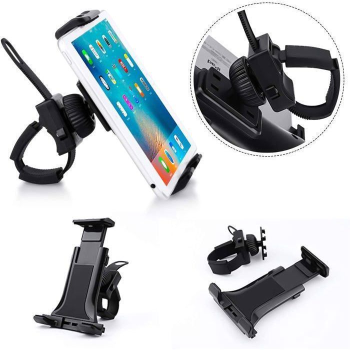 JZSH-Support tablette, support téléphone portable, vélo orientable à 360° pour home trainer / cross trainer / vélo SUPPORT PC
