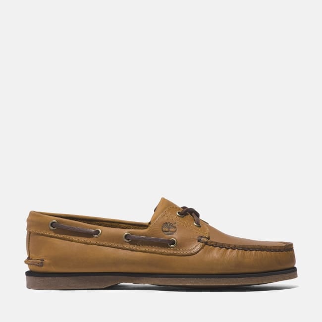 Scarpa da Barca in Pelle Classic da Uomo in                giallo