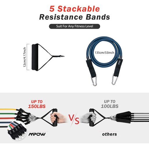 Bandes de résistance avec sangles OEM (5 bandes et accessoires)