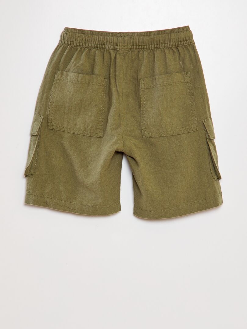 Bermudashorts met meerdere zakken - GROEN