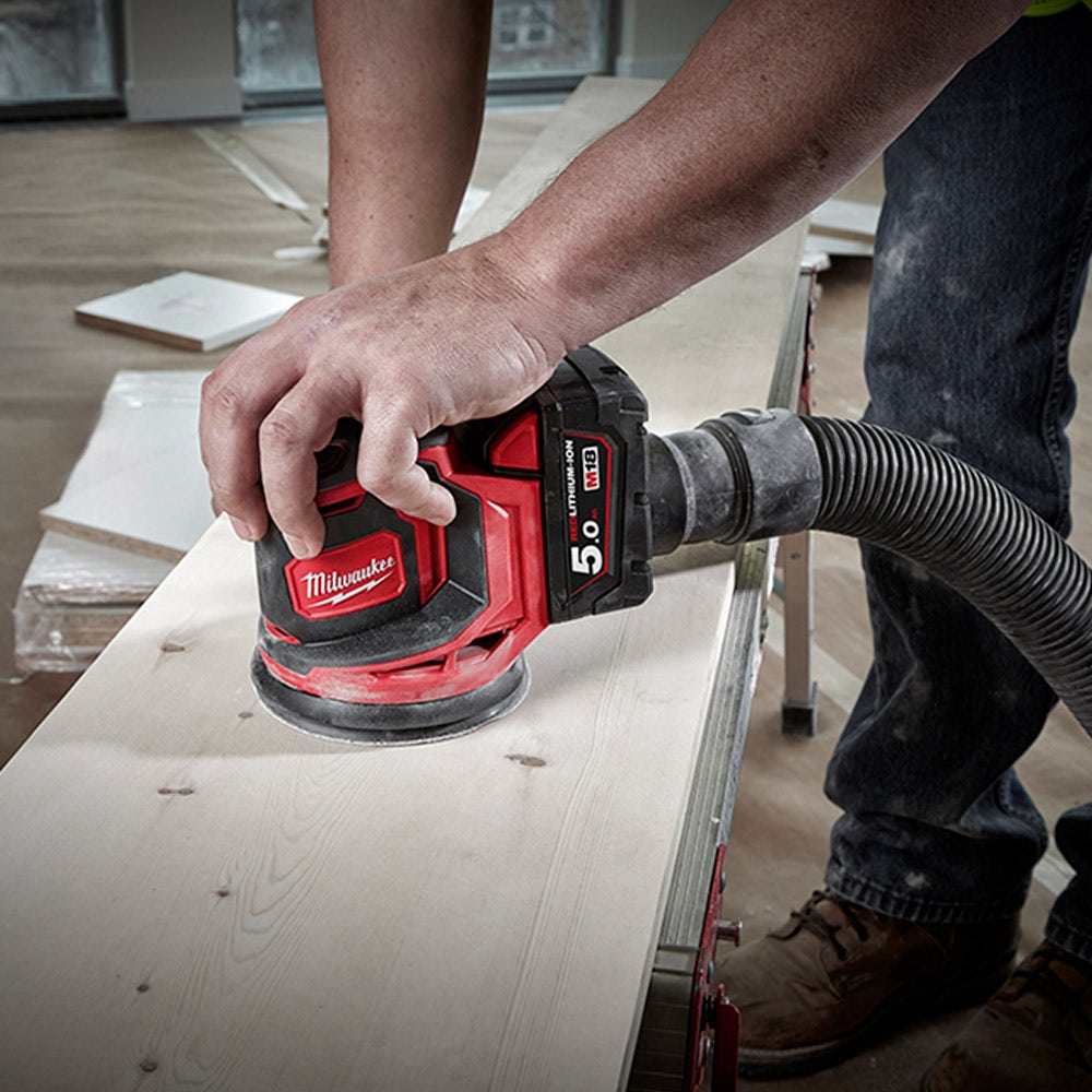 MILWAUKEE 18 V 125 mm skinn M18BOS125-0 skinnsliper