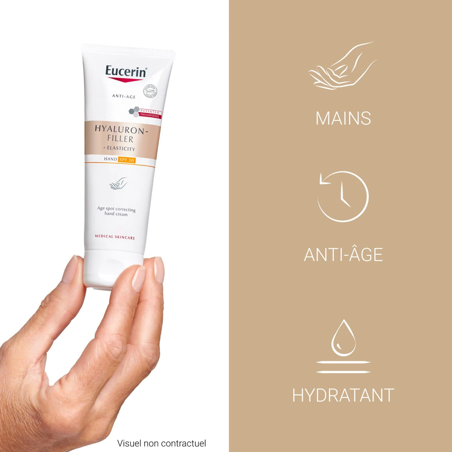 Eucerin HYALURON-FILLER + ELASTICITY Crème Mains Anti-taches & Anti-âge