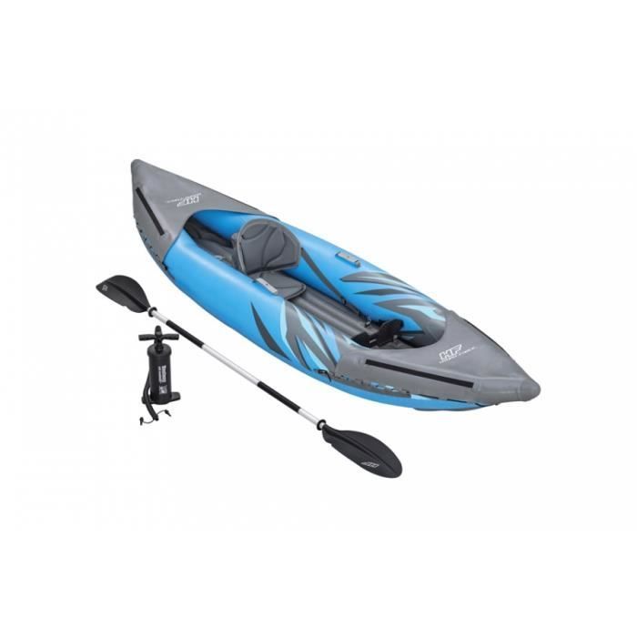 Kayak hinchable BESTWAY Surge Elite™ Hydro-Force™ de 3,05 m para 1 persona - Blanco - Adulto - 200 kg - Hinchable
