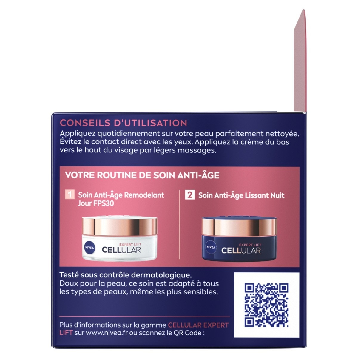 NIVEA Soin de Nuit Lissant anti-rides et anti-âge à l'Acide Hyaluronique et Bakuchiol