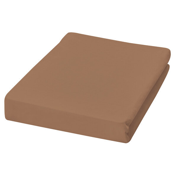 Cearșaf cu elastic în Jersey, 90-100 x 200 cm, culoare noroi