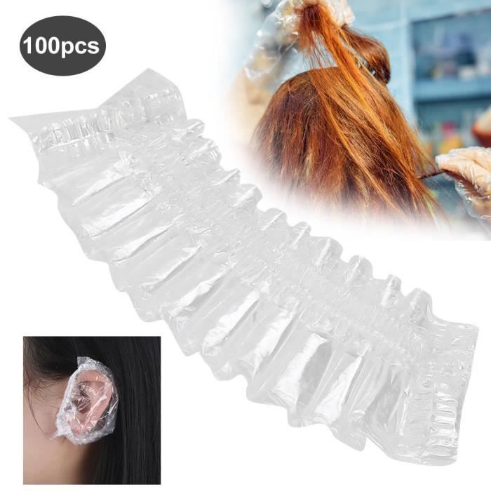 Compact Shower Ear Covers, Disposable Ear Protectors, 100 Pieces, Lightweight Elastic Ear Covers