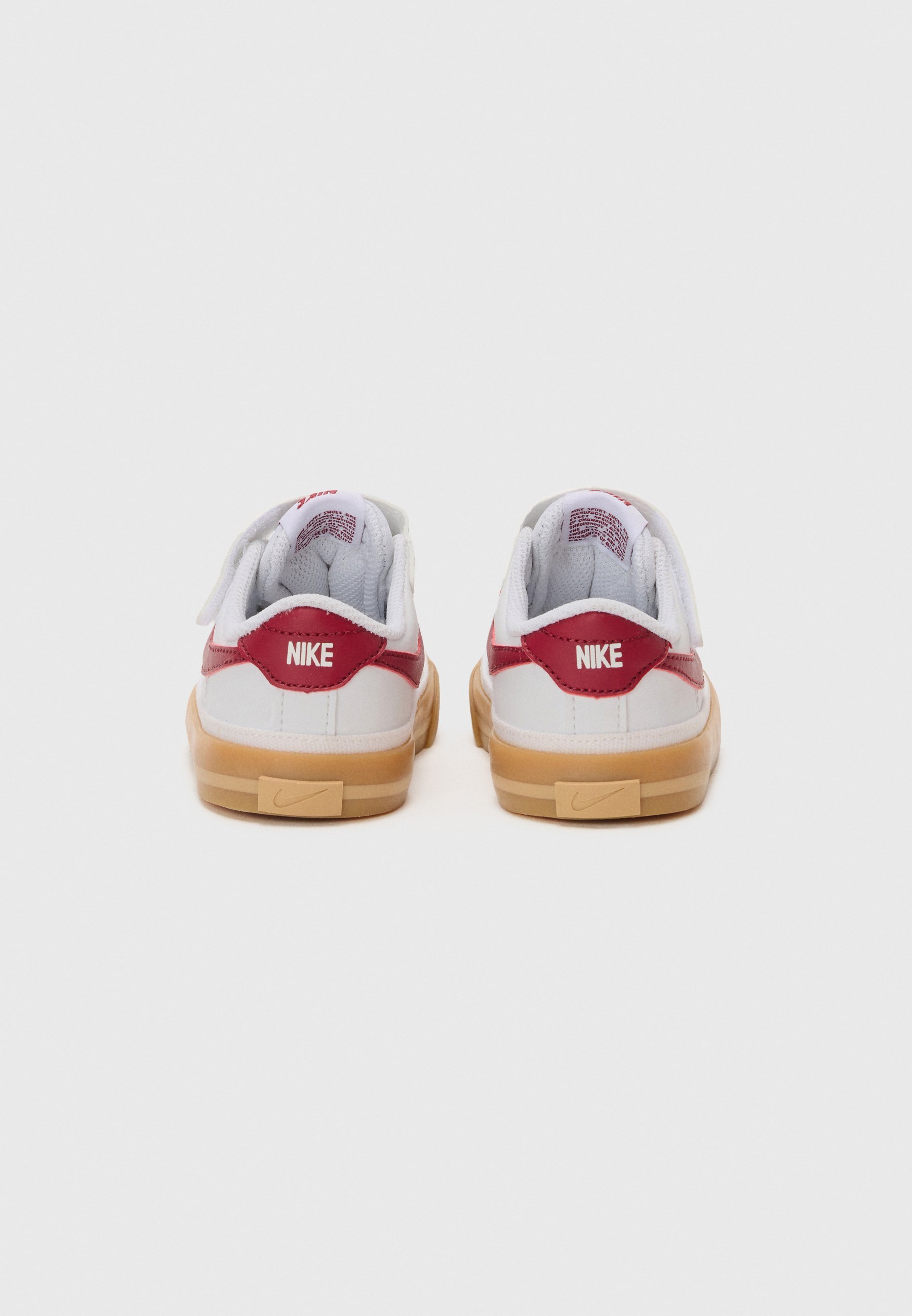 Nike Sportswear COURT LEGACY - Sneakers - wit/teamrood/gumgeel