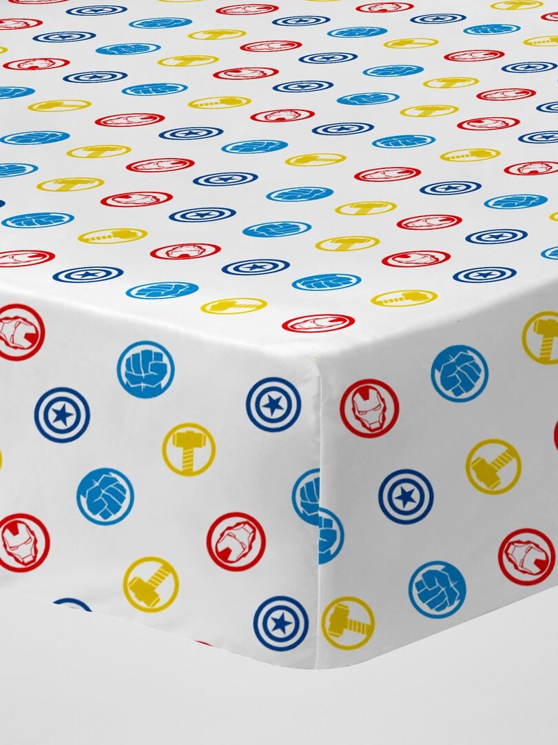 Marvel hoeslaken - wit
