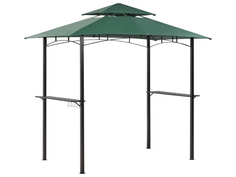 Pawilon ogrodowy 240 x 148 cm ciemnozielony