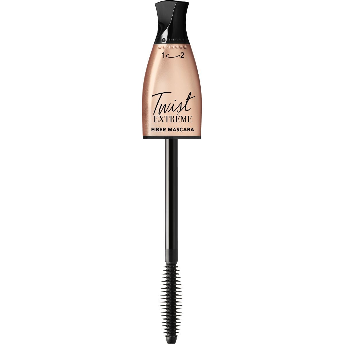Twist Extrême Fiber Mascara, verlängernde Wimperntusche, Nr. 24 Schwarz,