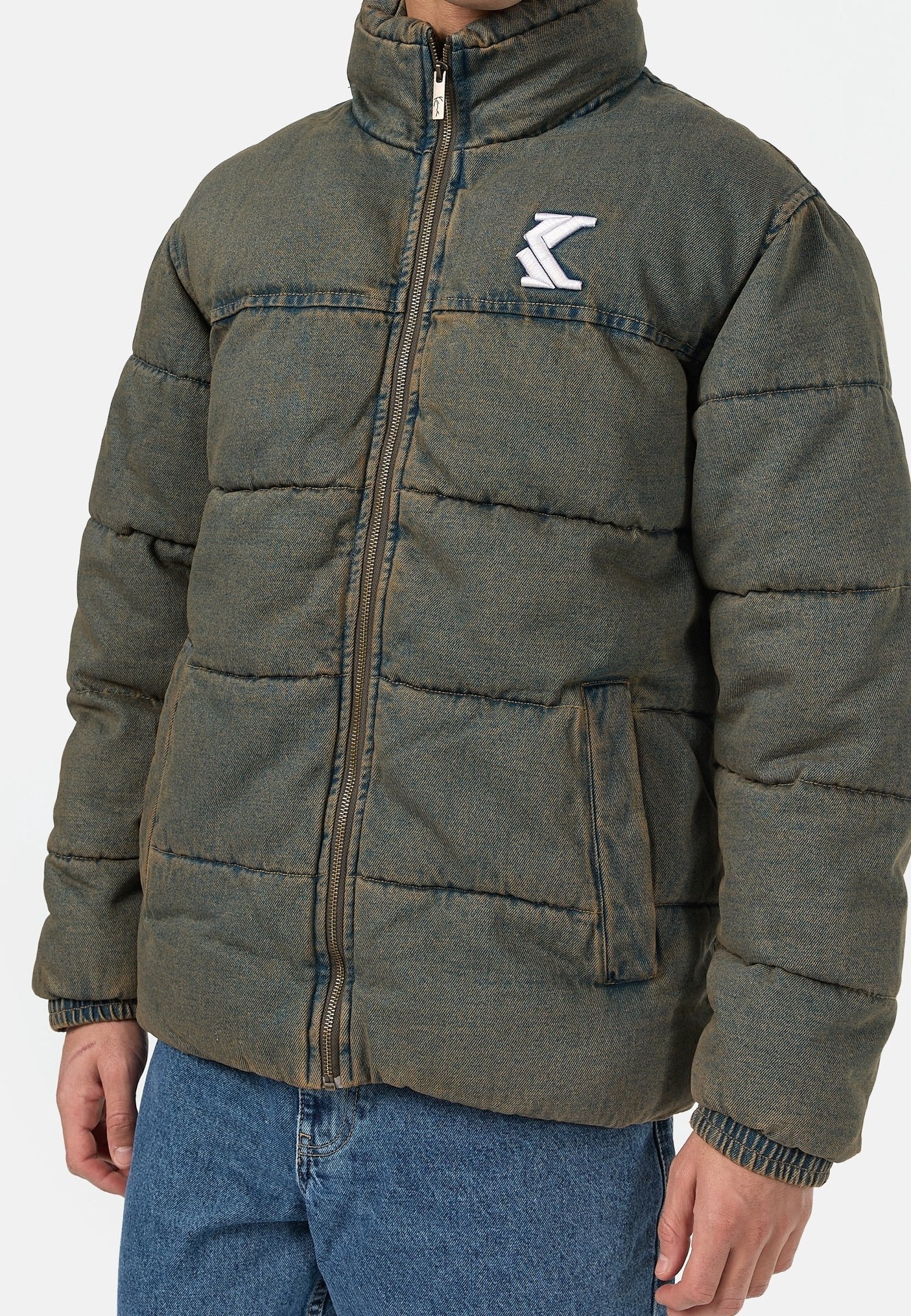 Giacca invernale Karl Kani - denim blu scuro