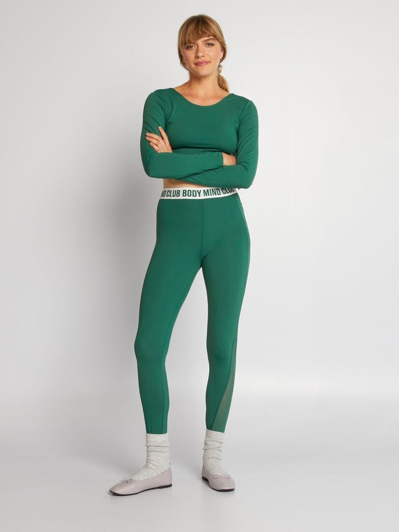 Leginsy sportowe - ZIELONE