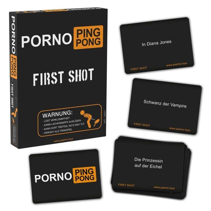 Craze Pasmo Porno Ping-Pong - Jogo de Cartas Adulto 110 Cartas Pretas (18+)
