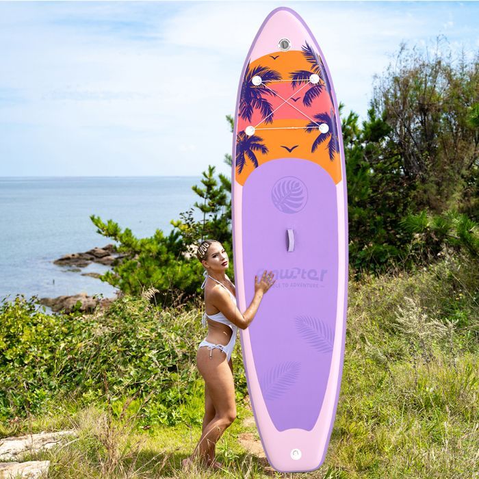 FunWater Inflatable Stand Up Paddle Board Paddleboard Surfboard SUP Board 335*83*15CM Non-slip Paddle Board