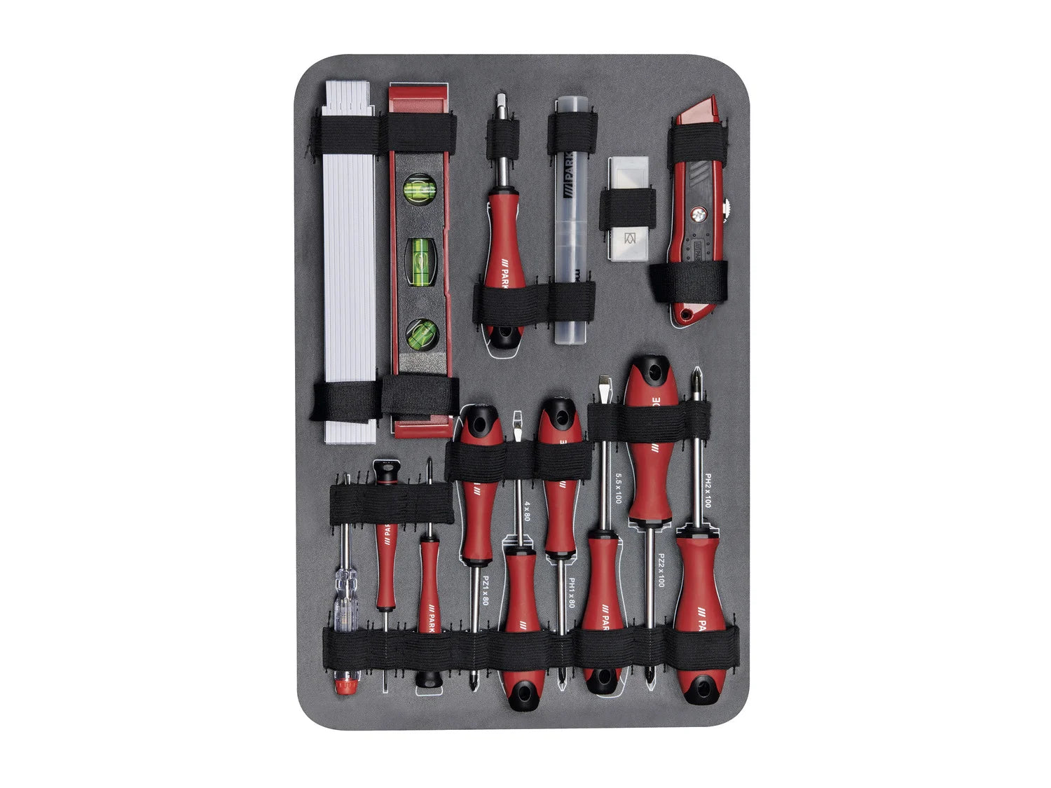 PARKSIDE® Werkzeugkoffer, gefüllt, 129 Teile