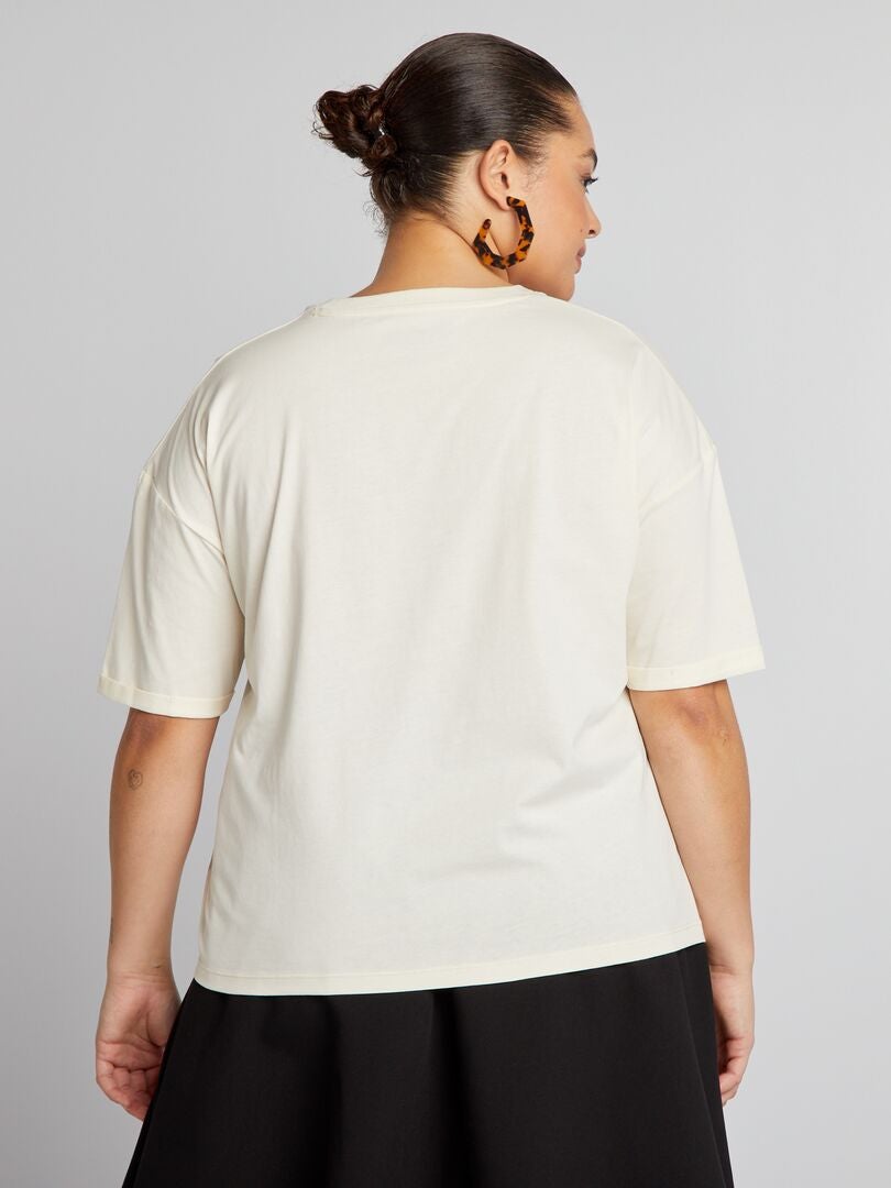 Snoopy T-shirt met print - WIT