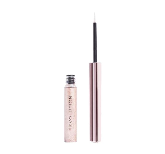 Makeup Revolution Festive Allure błyszczący eyeliner do powiek Champagne Rose Gold 2,4ml