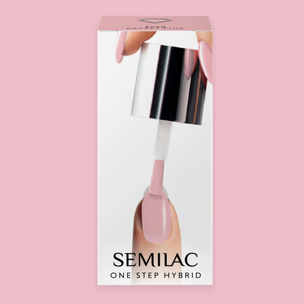 Semilac One Step Gel-Nagellack, 5 ml Flasche, Farbe 610 Zartrosa