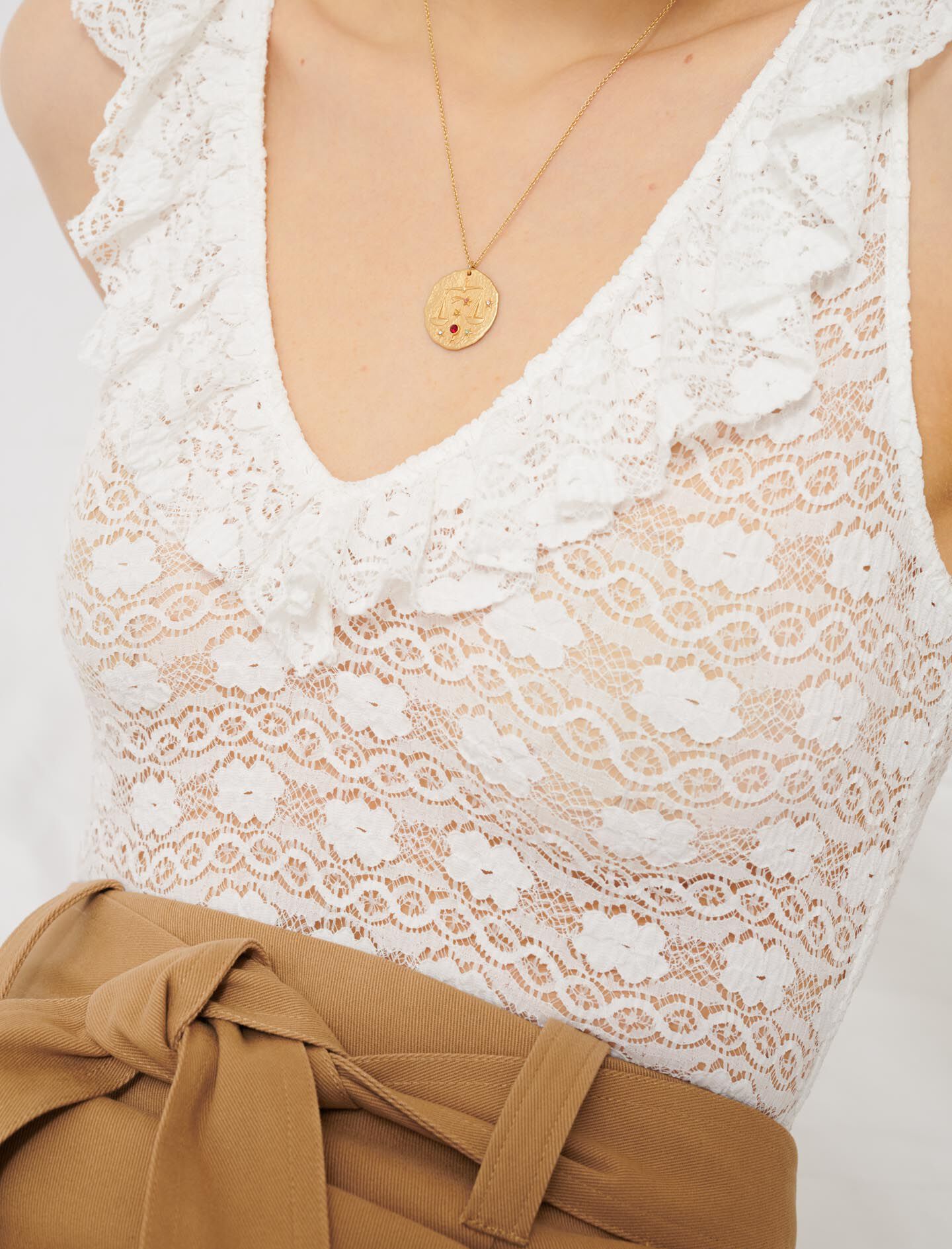 Ketting met het sterrenbeeld Ram - Goud