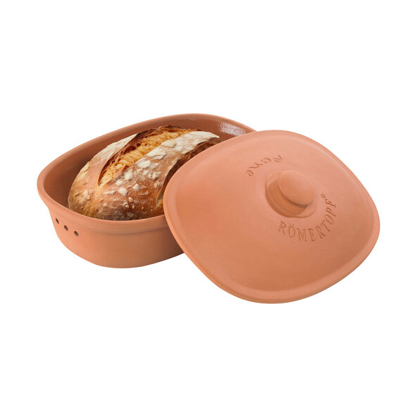 Oval brødgryte, terrakotta, 2,3 l