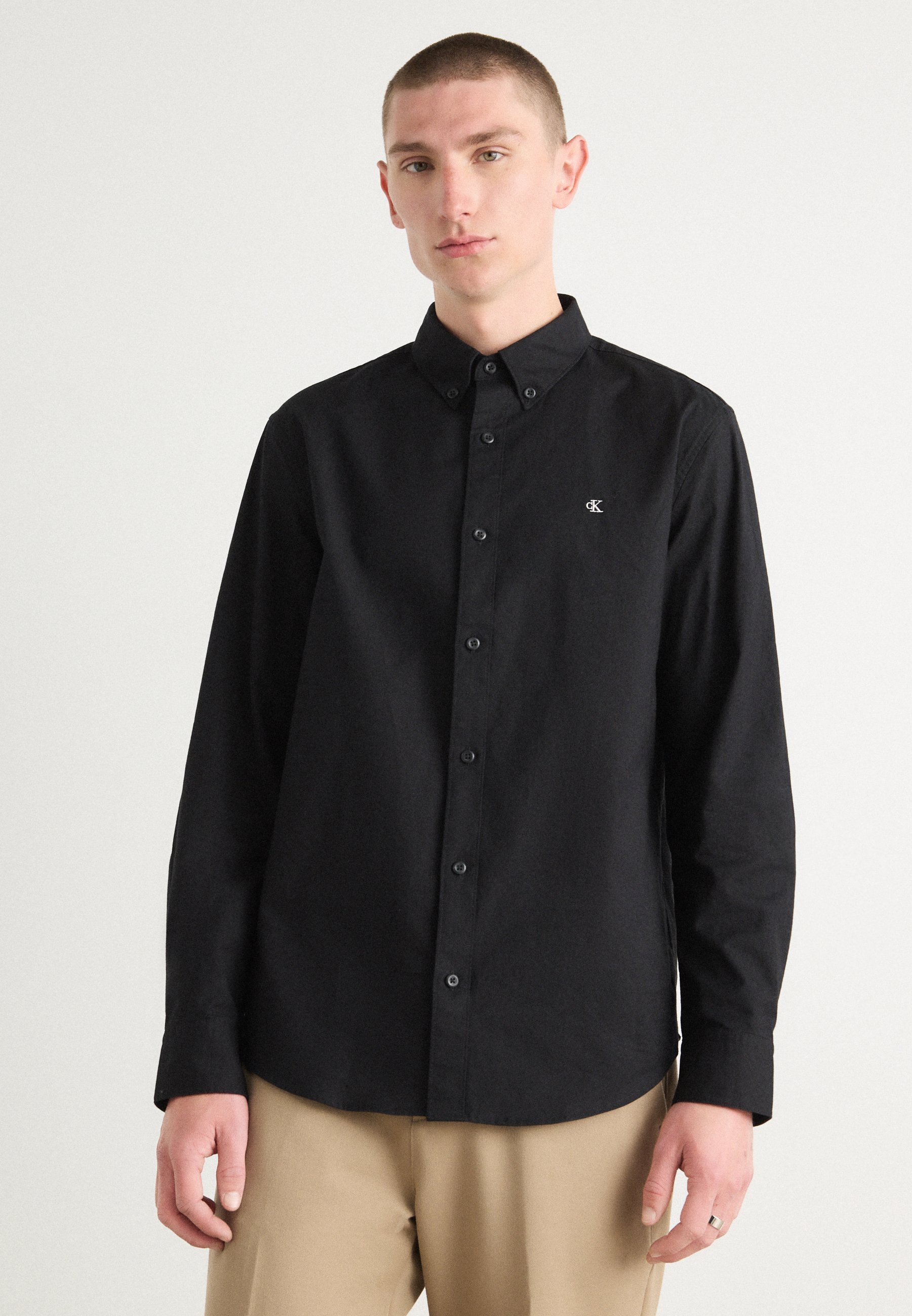 CALVIN KLEIN JEANS HOODIE PADDLE WEIGHT - Košile - black