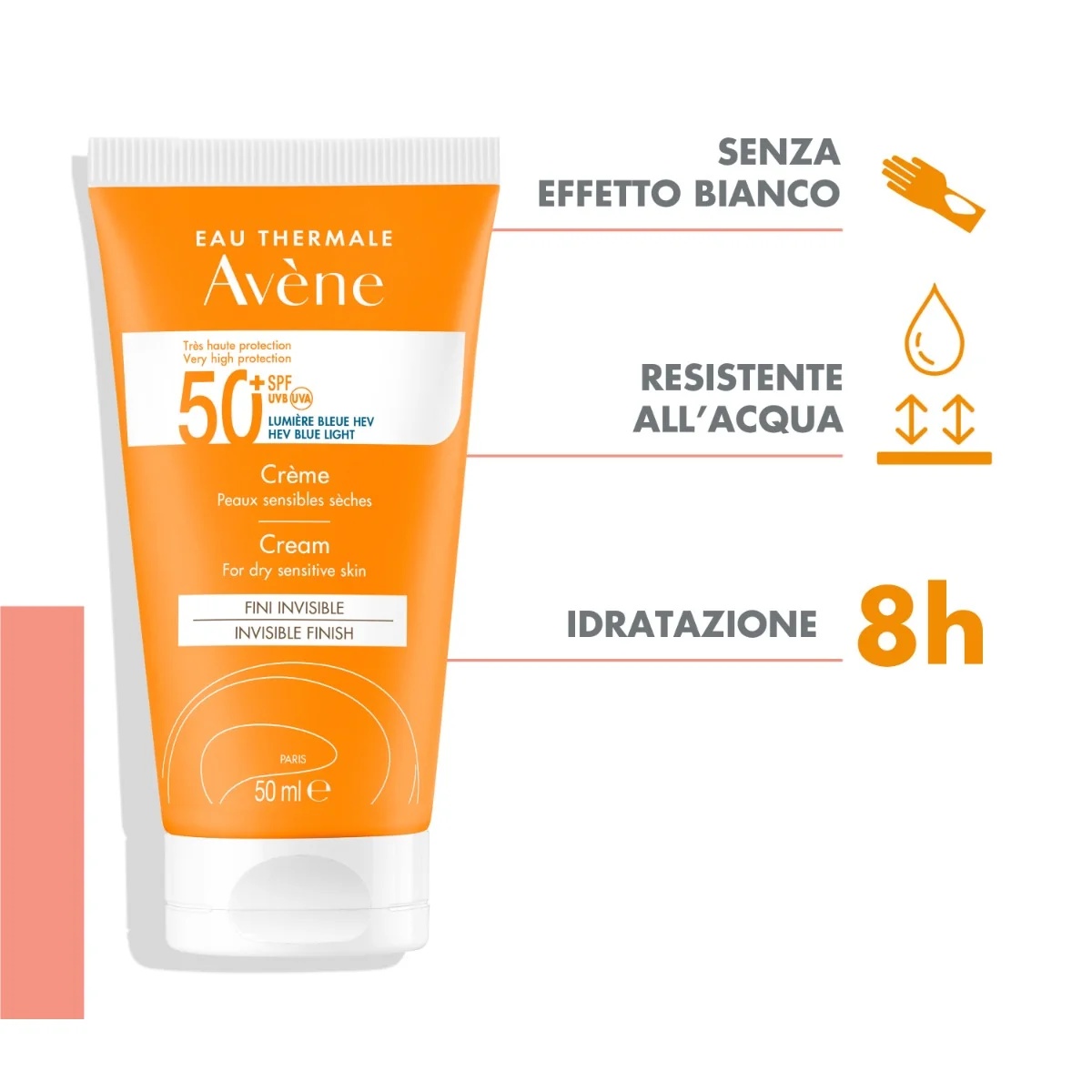 AVENE Avène Solaire Creme LSF 50+ 50 ml für trockene und empfindliche Haut