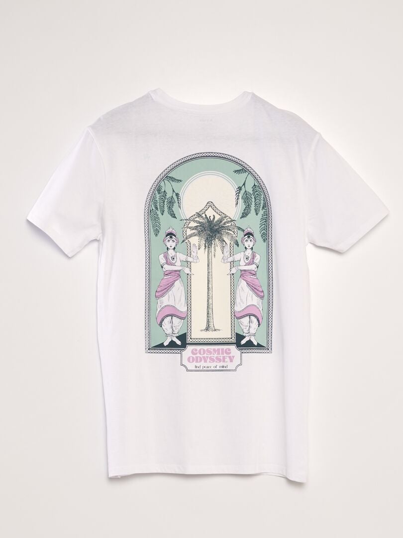 Bedrukt T-shirt - WIT
