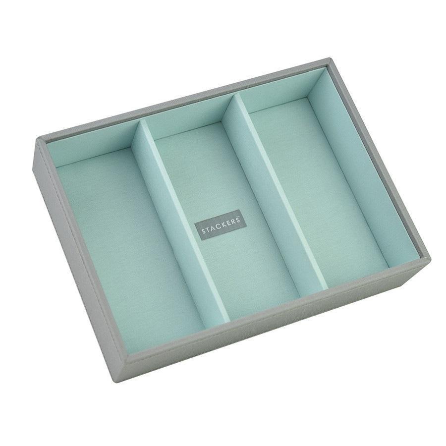 Modni dodatek Stackers Grau & Mint Classic Deep 3-Segment-Regal – 1 Stück