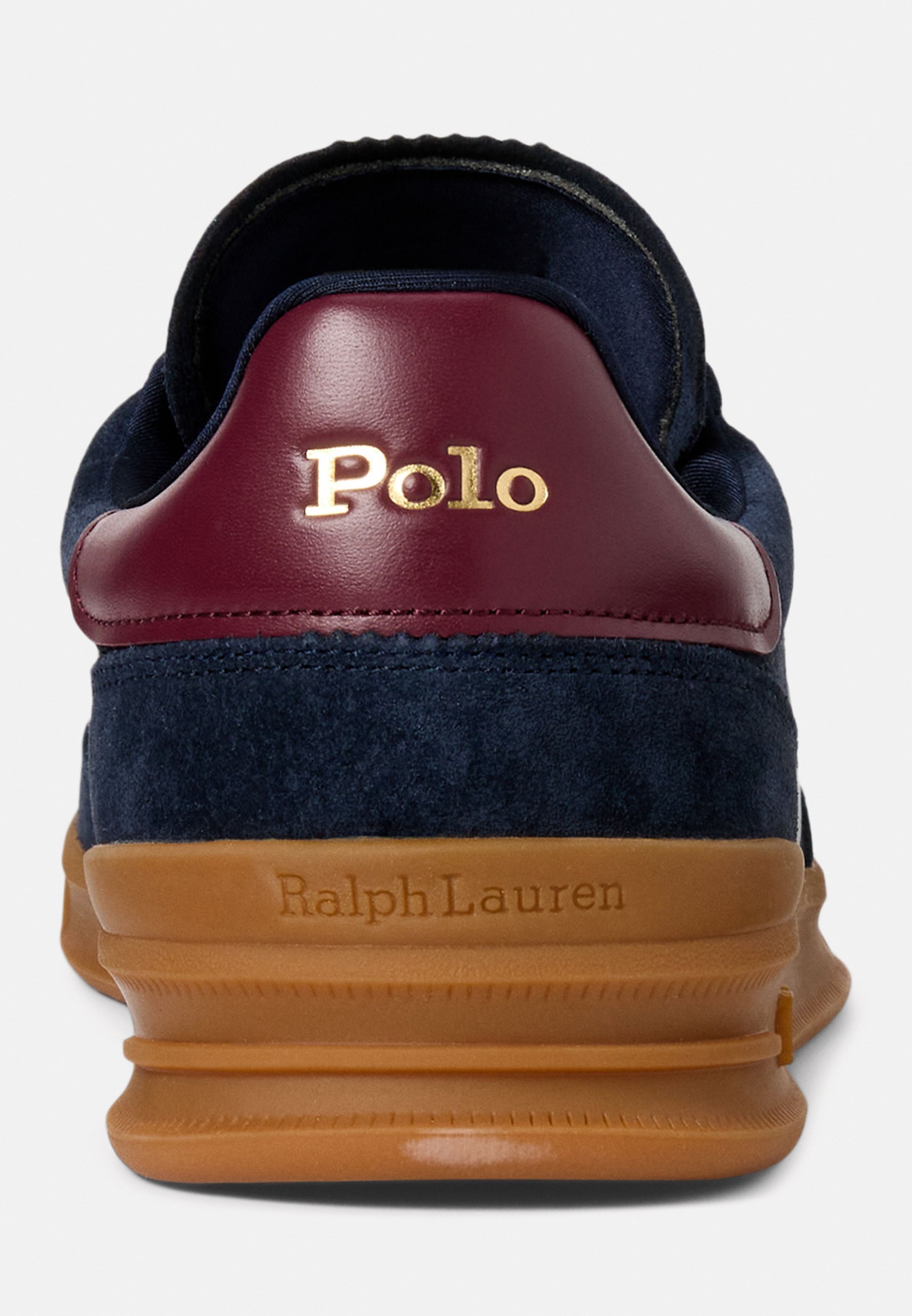 Polo Ralph Lauren HERITAGE AERA SUEDE SNEAKER UNISEX - Sneakers - marineblauw/wijnrood/bosgroen