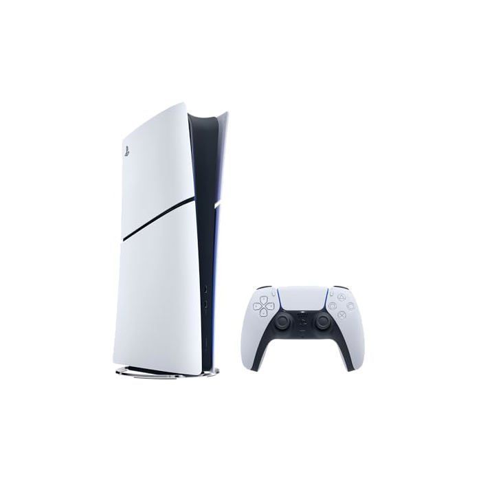 Consola de videojuegos digital - Sony - PlayStation 5 Slim - 825 GB - Blanco - 35,5 x 13 x 43 cm - 4,1 kg - 1 batería de iones de litio