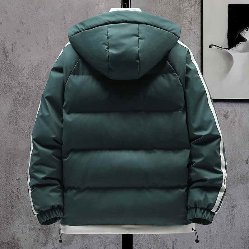 Giacca Spessa Stile Harajuku, Parka Coreano, Moda Casual, Capospalla Invernale Uomo, Streetwear con Patchwork 2021