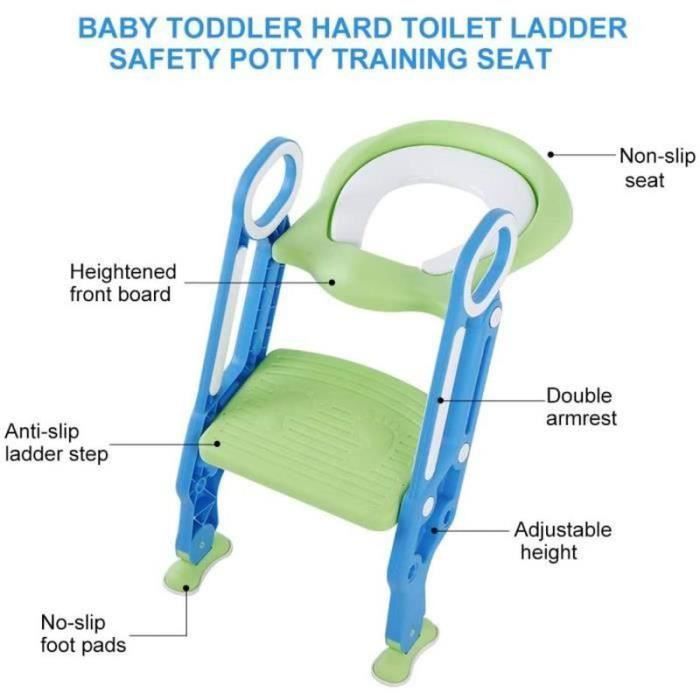 Asiento plegable para el entrenamiento de niños Wakects con taburete antideslizante y asas A94