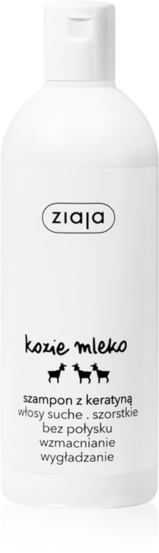 Shampoo Ziaja de Leite de Cabra com Queratina