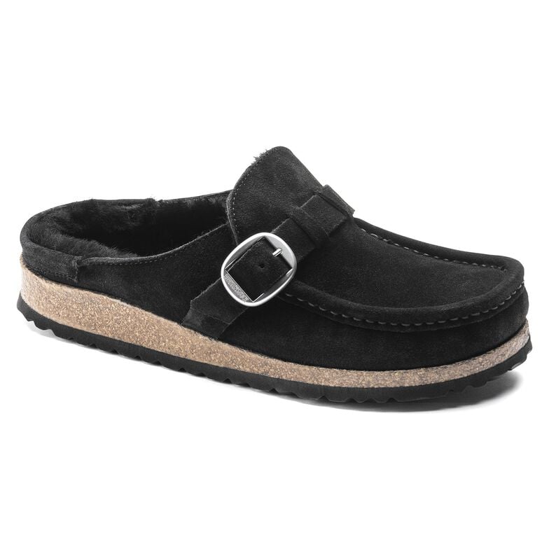 Buckley pelliccia di agnello Pelle scamosciata - Black Black