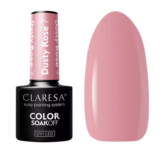 Claresa hybrydowy lakier do paznokci Dusty Rose 7 5 g